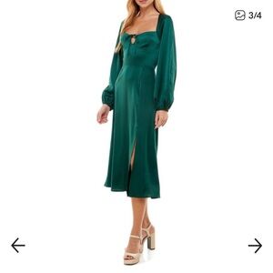 WAYF Sable Long Sleeve Bustier Dress